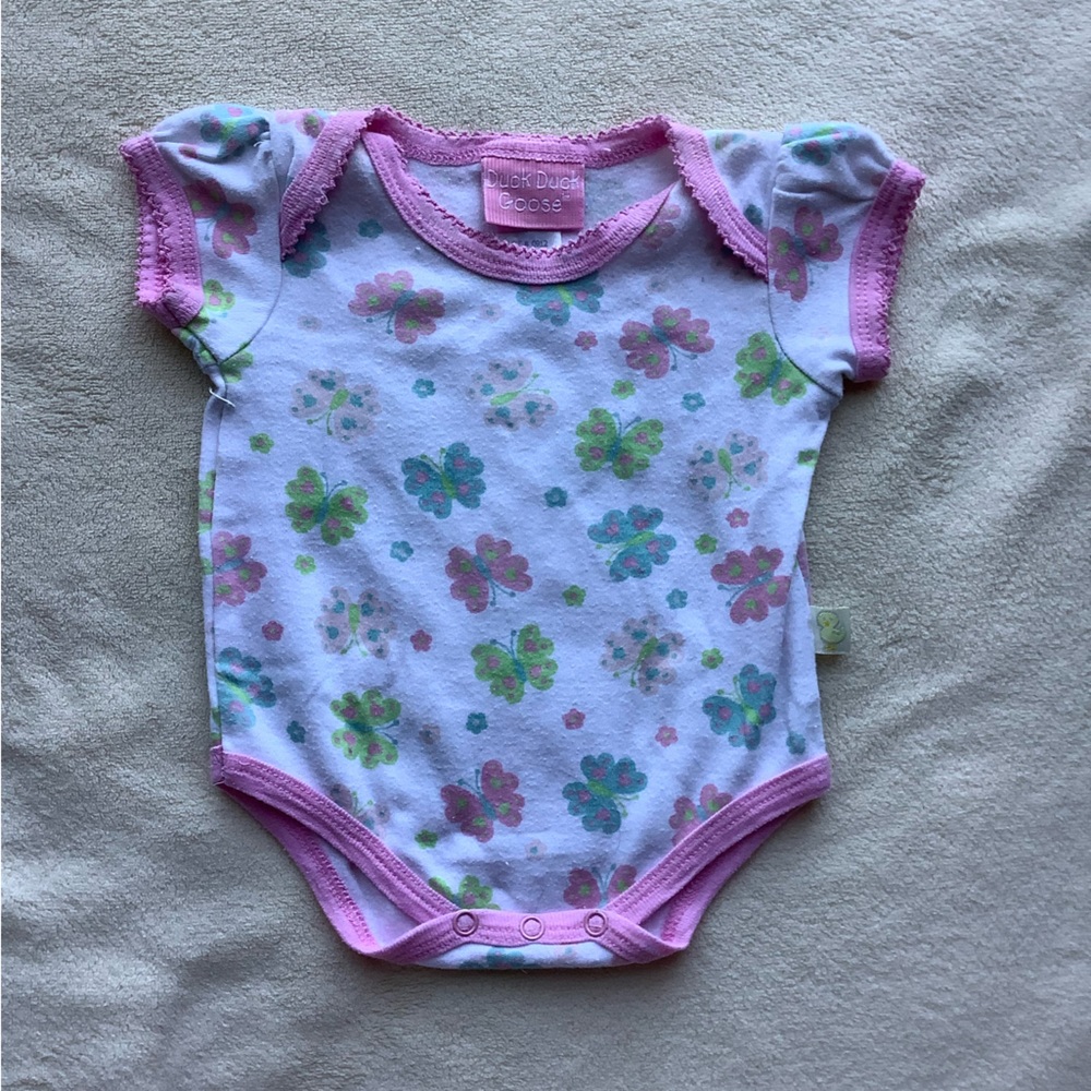 Duck duck goose Floral One piece 0-3 months 0M to 3M
